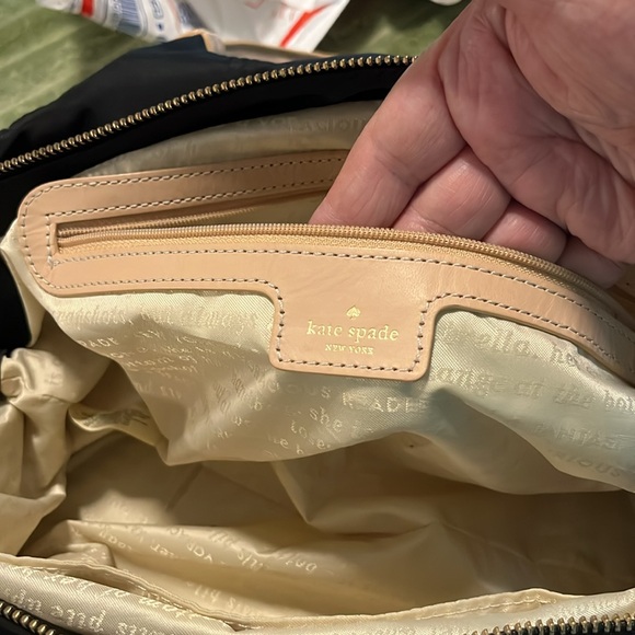 Kate Spade navy nylon bag a leather large shoulder bag - Picture 12 of 15